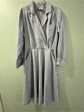 Vintage 1970’s Melissa Lane  Lavender Long Sleeve Secretary Dress